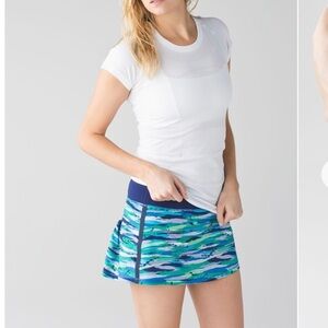 Lululemon Pace Rival Skirt II Hero Blue